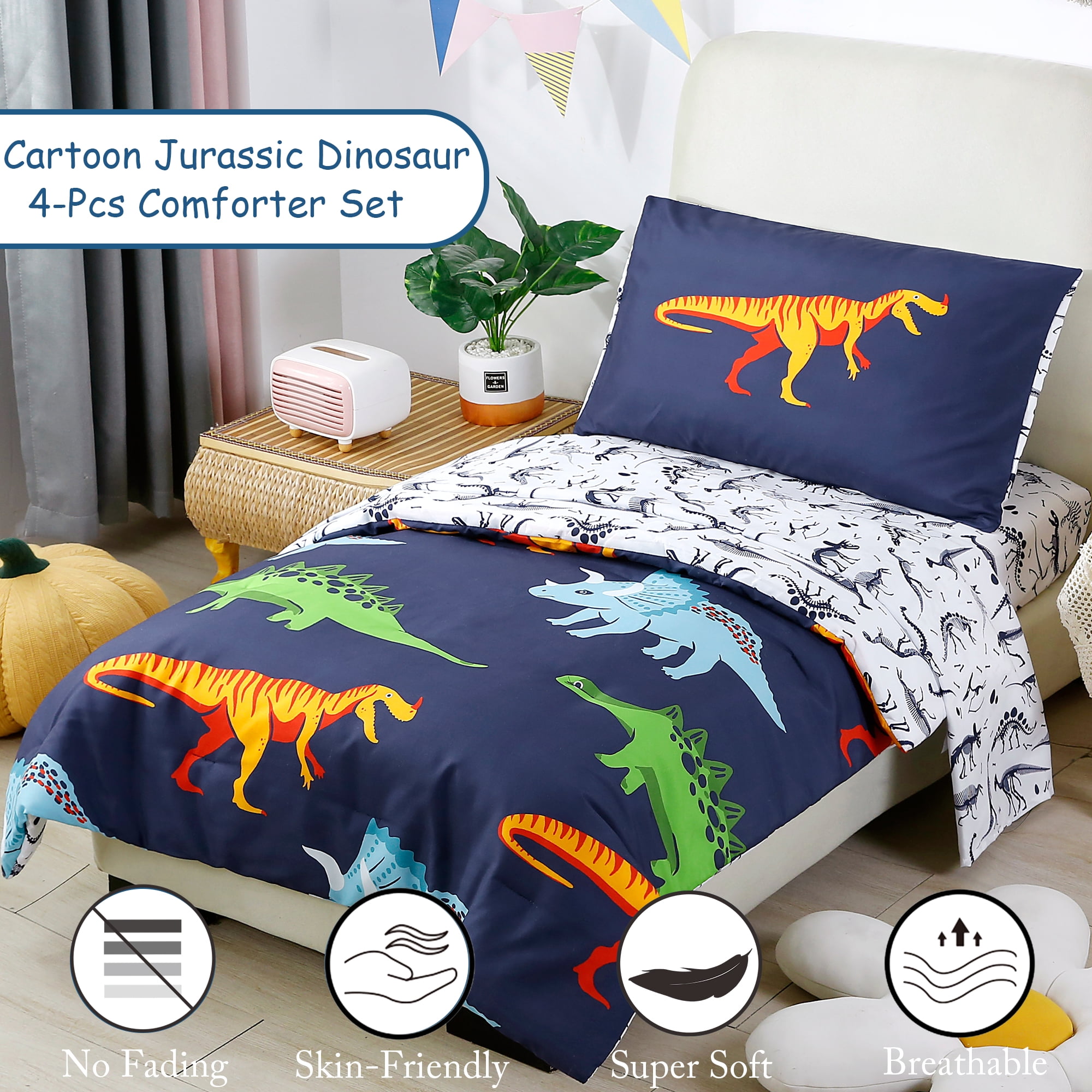 Dinosaur Bedding Kids Comforter Sets Target Twin Dinosaur Cotton