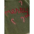 thumbnail image 6 of Christmas Sweater Toddler Boy Girl Knit Sweater Merry Candy Cane Embroidery Oversized Sweatshirt Fall Winter Clothes, 6 of 8