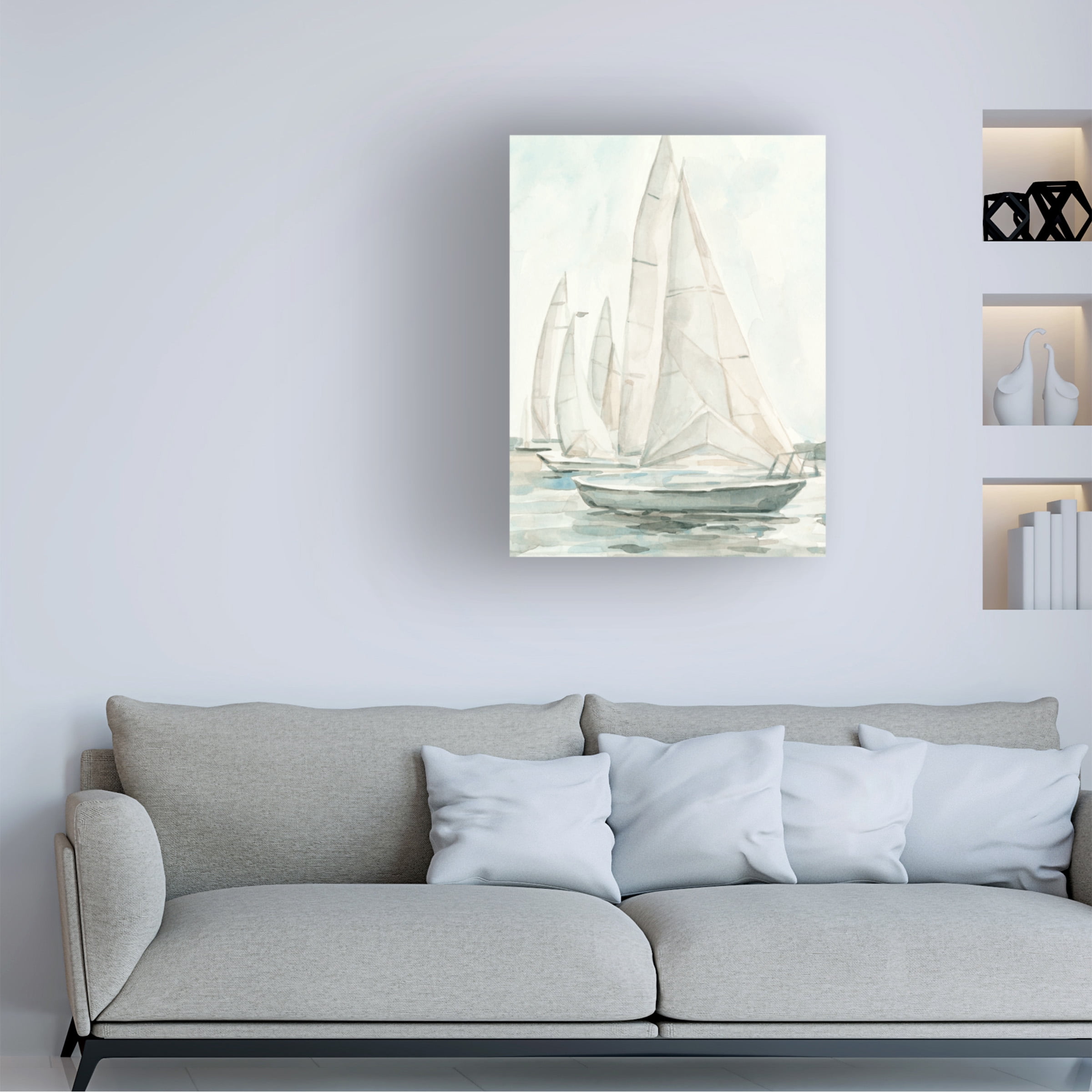 Emma Scarvey 'Soft Sail II' Canvas Art
