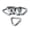 Gray, variant on 5pcs/set for Triangle Carabiner Aluminum Alloy Keychain Clip Hook Buckle Screw Lock for Rock Climbing High-altitude