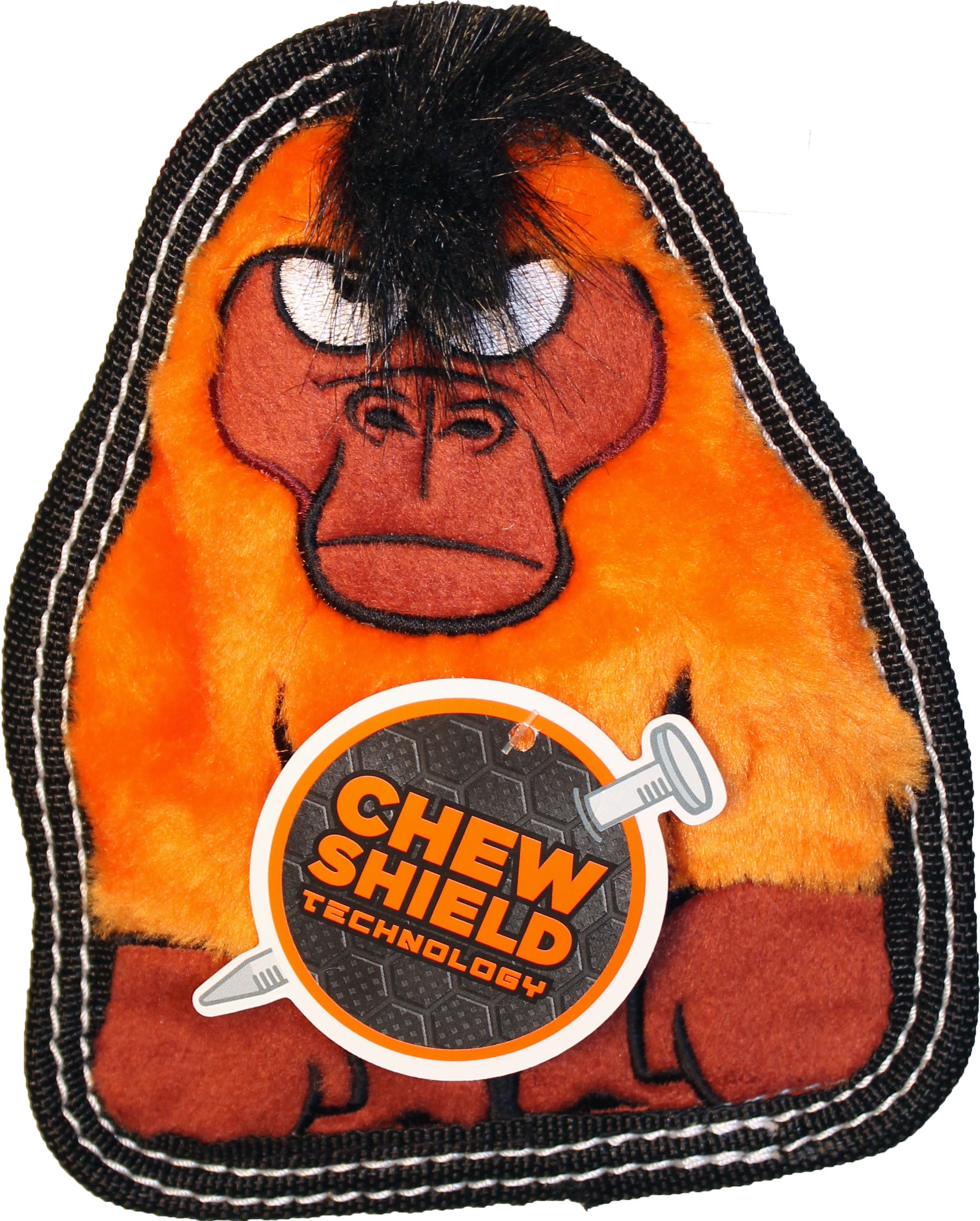 TOUGH SEAMZ GORILLA DOG TOY W/ INVINCIBLE SQUEAKER