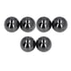thumbnail image 5 of Bolas magnéticas magnéticas de 6 uds De 33mm cuentas redondas de imán de ferrita juguetes para aliviar el estrés y la ansiedad para adultos decoración de escritorio de ANGGREK Otros, 5 of 8