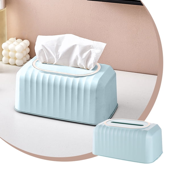 Caja de pañuelos con resorte y tapa | Dispensador automático emergente | Base antideslizante | Decoración moderna para el hogar y la oficina | Regalo de inauguración