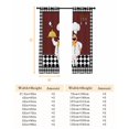 thumbnail image 6 of Fsddascl Red Kitchen Chef Blackout Curtains for Bedroom/Living Room, Thermal Insulated Kitchen Curtains, Black Plaid Gourmet Food Vintage Grommet Darkening Window Treatment Drapes 52"x63"x2, 6 of 6