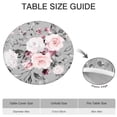 thumbnail image 6 of Round Fitted Tablecloth with Elastic Edges Fits 36"-44" Round Tables Pioneer Colorful Floral Waterproof Table Cover Washable Indoor and Outdoor for Party Kitchen Dinner Banquet Patio Picnic, 6 of 7