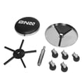 thumbnail image 5 of DNA Motoring TOOLS-00191 17.5"-22.5" Adjustable Shop Garage Rolling Pneumatic Creeper Stool Seat Chair w/17" Tool Tray 250lbs Max, 5 of 6