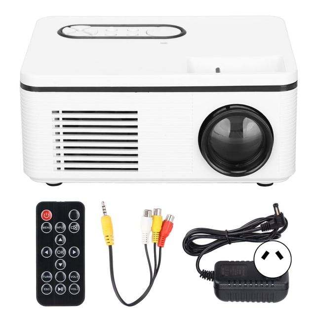 Mini proyector portátil de cine en casa LED 1080P para entretenimiento en el hogar y al aire libre enchufe 100-240VAU