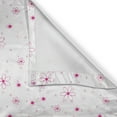 thumbnail image 6 of Ambesonne Spring Valance & Curtain, Pattern with Flowers, 55"x30", Magenta Fuchsia White, 6 of 7