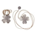 thumbnail image 4 of Curtain Tiebacks, Plum Shape Flower Carving Design Elegant 2 PCS Curtain Strap Buckle Strong Magnet  for Cafe, 4 of 7