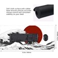 thumbnail image 5 of Black White Wave Gaming Mouse Pad XXL Japanese Red Sun Extended Big Large Desk Mat Non-Slip Rubber Base Stitched Edge Long Keyboard Mousepad for PC Computer Laptop,35.4×15.7 Inches, 5 of 5