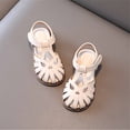 thumbnail image 2 of REDARER Girls Sandals Half Open Toe Mesh Design Sandals Flat Sandals Summer Dress Shoes for Toddler Little Child,2-2.5 Years, 2 of 8