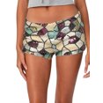thumbnail image 2 of Gupgi Sequin Shorts for Women Low Rise Geometry Patchwork Mini Shorts Summer Going Out Micro Shorts, 2 of 10