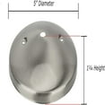 thumbnail image 3 of Aspen Creative 21523-11 Modern Light Fixture Canopy Kit, 5" Diameter with Collar Loop, 7/16" Center Hole, Brushed Nickel, 3 of 4
