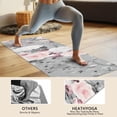 thumbnail image 4 of Pioneer Flower Floral Print Pattern Hot Yoga Mat Towel Non Slip for Hot Yoga - Quick-Drying Yoga Mat Cover with 4 Corner Pockets with Travel Bag - Hot Yoga Towel Non Slip 74"x26", 4 of 6