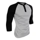 thumbnail image 1 of Playera Manga Ranglan 3/4 Con Broches Diferentes Colores, 1 of 4