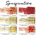 thumbnail image 2 of Cinta decorativa MEEDEE, 6 rollos, 6 x 1,9 m, alambrada, oro rojo, 2 of 9
