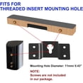thumbnail image 6 of 5-Pack Wall-Mounted Speaker Hanging Brackets, 7cm Long Speaker Mounting Clothing Rack Iron Hanger Plate Accessories for Surround Sound Box Audio Speaker, Black, 6 of 6