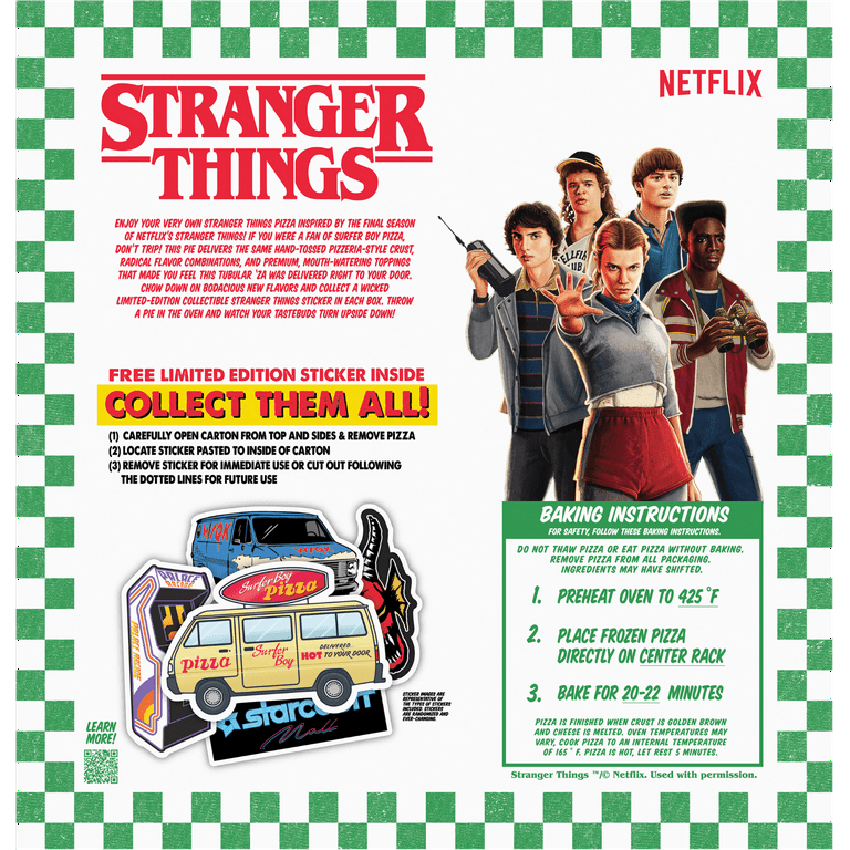 Netflix Stranger Things Hand-Tossed Crust Palace Arcade Pepperoni