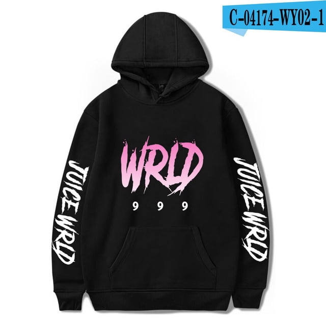 Sudaderas con capucha de Juice Wrld, chaqueta informal para adultos y niños, tallas para niños, jersey de Cosplay, ropa de calle, Jersey UnisexNegro A6XL Deng Xun unisex