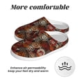 thumbnail image 6 of KLL Coffee Stamp Pattern Adult Unisex Cozy Slippers,Fuzzy Slip-on Slippers TPR Sole Slippers Comfort Plush Home Footwear for Indoor & Outdoor-11, 6 of 7