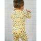 thumbnail image 5 of Pijama moimoln de algodón suave modal para bebés pequeños, amarillo 8, 5 of 5
