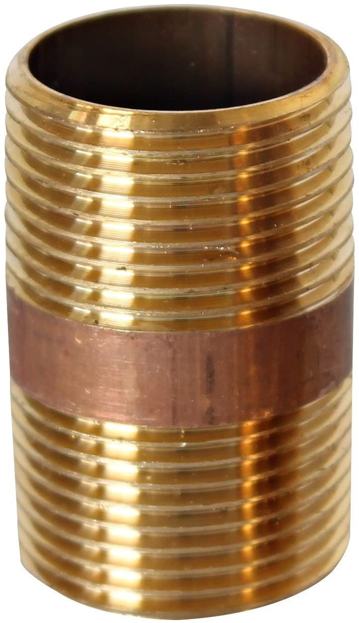 Gas FasParts Oil 3/8" NPT Male Close Nipple Pipe MPT MIP Brass Fitting Fuel 