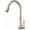 Brushed Nickel, variant on Waterfall Faucet Black Kitchen Faucets Pull Out Kitchen Sink Mixer Tap, Single Lever Water Mixer Tap Crane for Kitchen 360 Rotation Mixer 866011 for Laundry Utility Rv