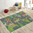 thumbnail image 4 of Peggybuy Children City Roads Carpet Play Large Area Rugs Rectangular for Playroom Bedroom, 4 of 9