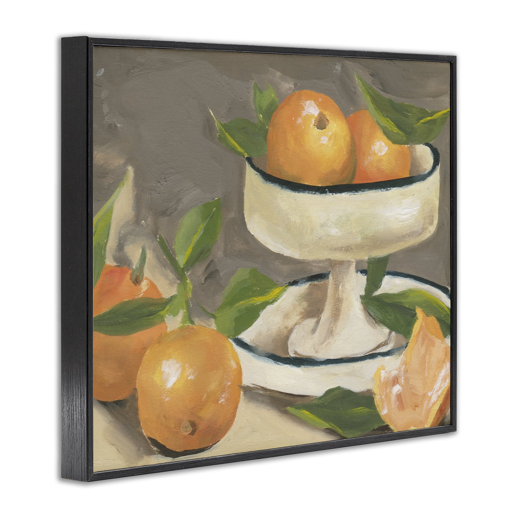 Stupell Industries Citrus In Stillness Black Framed Giclee Art, design by Melissa Wang