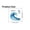 Blue, variant on Fresh Wave Foam Waterproof Wall Sticker, Lovely Surf Print Design, Soft Self-Adhesive Material, Compact Size for Switch Panel Decor Bathroom Living Room Daily Embellishment