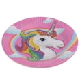 thumbnail image 2 of 10 Piezas Vajilla Desechable de Fiesta de Cumpleaños Unicornio Mágico Festival Sunnimix Plato de papel desechable de unicornio, 2 of 6