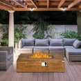 thumbnail image 2 of Patiojoy 48’’ Fire Pit Table Rectangular 50,000 BTU Propane Gas Fire Pit w/Cover for Courtyard Balcony Garden, 2 of 5