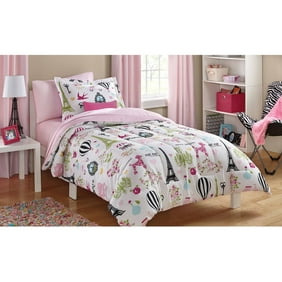 Mainstays Room Darkening Paris Single Girls Bedroom Curtain Panel