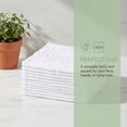 thumbnail image 6 of Unique Bargains 12" X 12" Cotton Washcloths Absorbent Reusable Washcloths White 4pk, 6 of 6