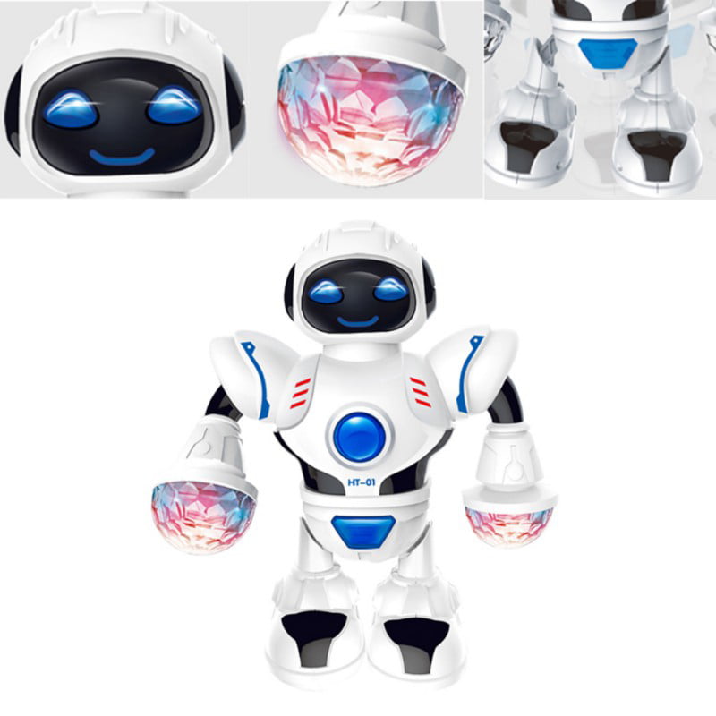 Toys For Boys Electric Music Dancing Robot LED Light Walking Kids Gift Toy G1X2 