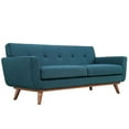 thumbnail image 2 of Modway Engage Causeuse Moderne Rembourrée en Tissu, Bleu Azur, 2 of 5