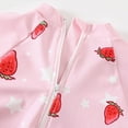 thumbnail image 4 of TOWED22 Baby Girls Swimsuit Summer Infant Girl Bathing Suit Zipper Long Sleeve One-Piece Rash Guard Swimwear Pink,4-5 Y, 4 of 5
