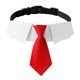thumbnail image 1 of Collar de perro con lazo ajustable, collar de perro con corbata, collares formales de boda para perros y mascotas, 1 of 5