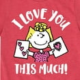 thumbnail image 3 of Peanuts - I Love You This Much  - Toddler And Youth Short Sleeve Graphic T-Shirt, 3 of 6