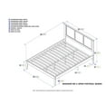 thumbnail image 6 of Madison Platform Bed with Open Foot Board in Multiple Colors and Sizes, 6 of 6