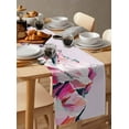 thumbnail image 6 of Ldtrchee Purple Mountain Table Runner 60 Inches, Abstract Pink Street Art Nature Wilderness Bed Runner Dresser Scarves Tabletop for Indoor Outdoor Parties/Ceremony/Banquet, 13" x 60", 6 of 8