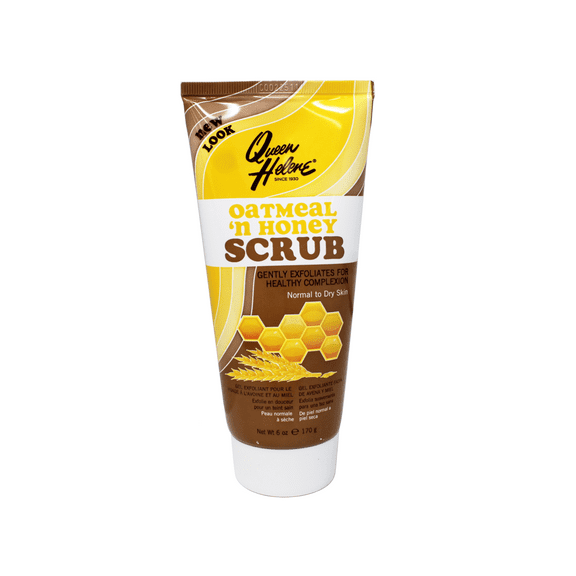 Queen Helene Oatmeal & Honey Scrub, Gently Exfoliates for a Healthy Complexion, Normal to Dry Skin, 6 Ounce