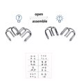 thumbnail image 2 of Tholdsy 8 unids/set juguete educativo de Metal educación temprana juguetes de anillo juego de cerebro Teaser juguete fiesta vacaciones Juguetes Educativos Tipo 1, 2 of 6