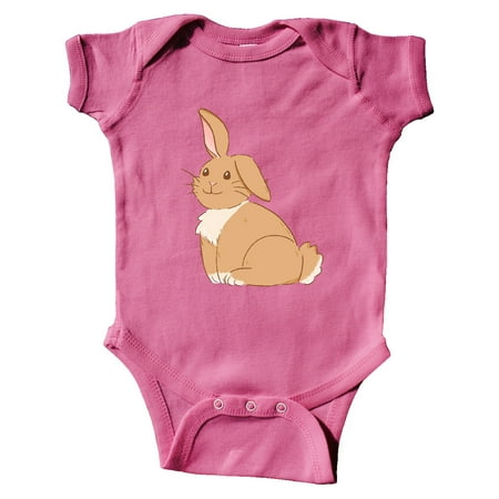 

Inktastic Easter Cute Floppy Ear Brown Bunny Gift Baby Boy or Baby Girl Bodysuit