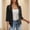 Gray women 3/4 sleeve cardigan a1, variant on thefmos Women's Fall Winter 3/4 Sleeve Cardigan Blazer Solid Casual Blouses Cover Up Tops Loose Dressy Pullover, Gray S