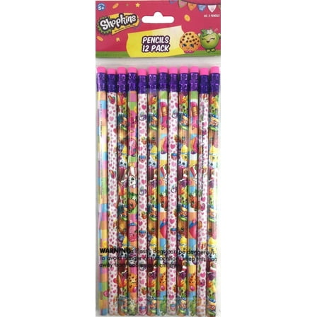 Shopkins Character Authentic Licensed 24 Wood Pencils Pack