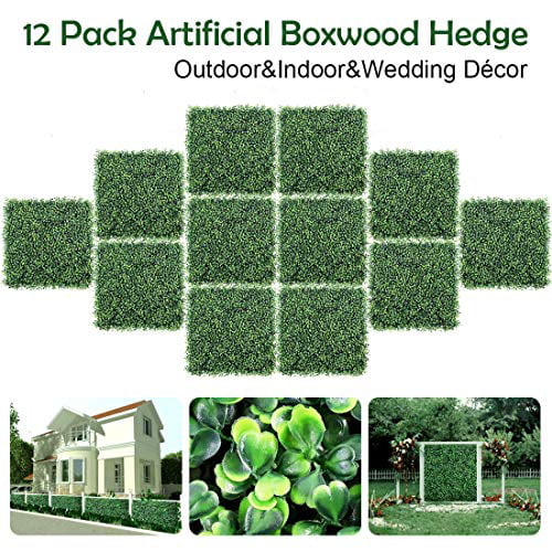 Details about  / Grass Wall Panel Artificial Boxwood Hedge Greenery Garden Fence Backyard Home
