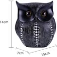 thumbnail image 2 of Estilo nórdico Polka Dot Búho Escultura Resina Búho Estatua Artesanía para Dormitorio Oficina Hogar Adorno Búho Pájaros Animal Amante Regalo. Afortunado Sencillez, 2 of 4