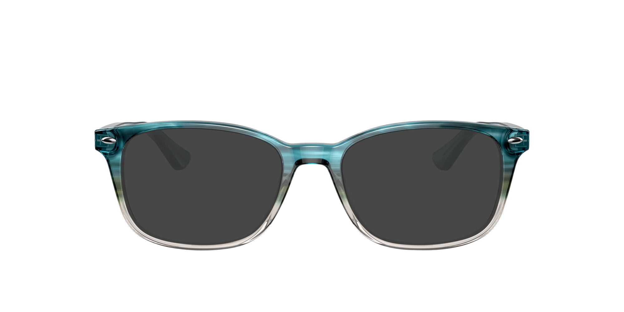 Ray-Ban RB5375 Optics Glasses, Prescription Eyeglasses with Case, Demo Lens/Gradient Turquoise Havana, Size 51