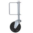 thumbnail image 4 of FLAMEEN Roulette de Porte Roue de Porte à Ressort, Caoutchouc pour Entrepôt pour Tout Terrain & 360°Rotating, 4 of 8